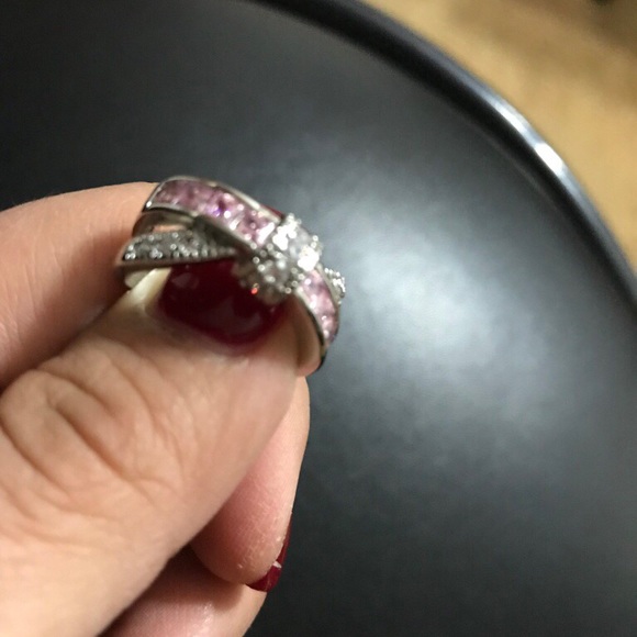 Pink twist bling ring - Picture 4 of 4